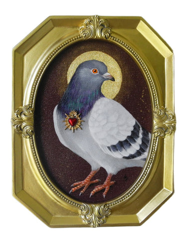 Sacred Heart Pigeon (print)