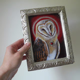 Sacred Heart Barn Owl (silver)