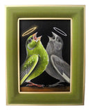 Green Finch and Shadow