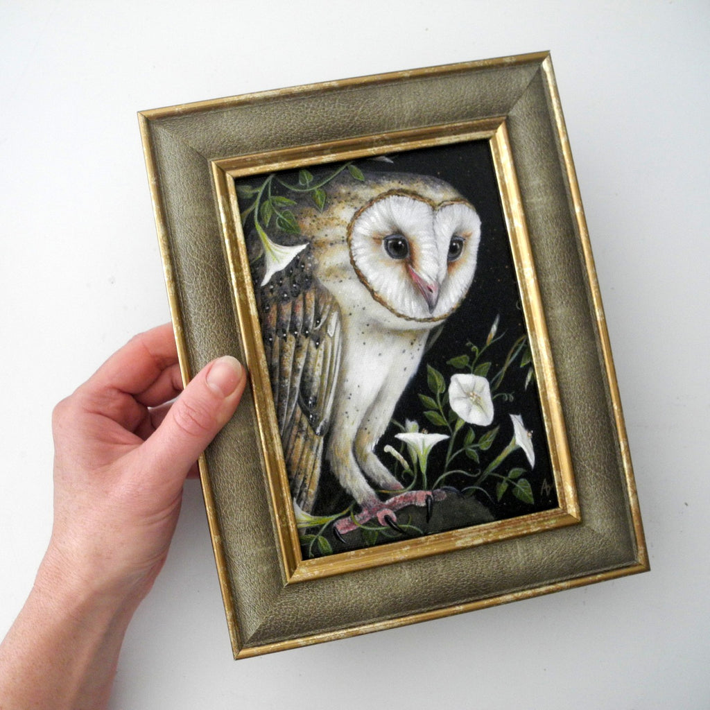 Moonlight Hunter Owl (5x7)