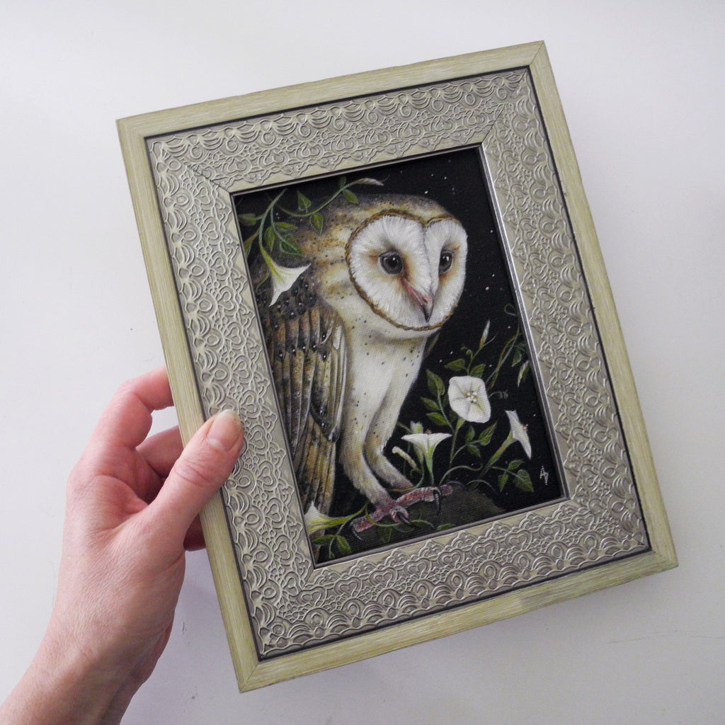Moonlight Hunter Owl (5x7)