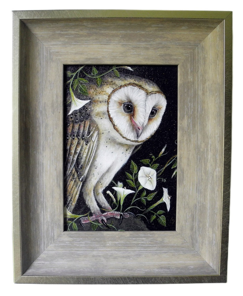 Moonlight Hunter Barn Owl (5x7)
