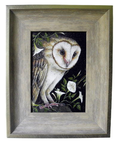 Moonlight Hunter Barn Owl (5x7)