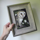 Moonlight Hunter Barn Owl (5x7)