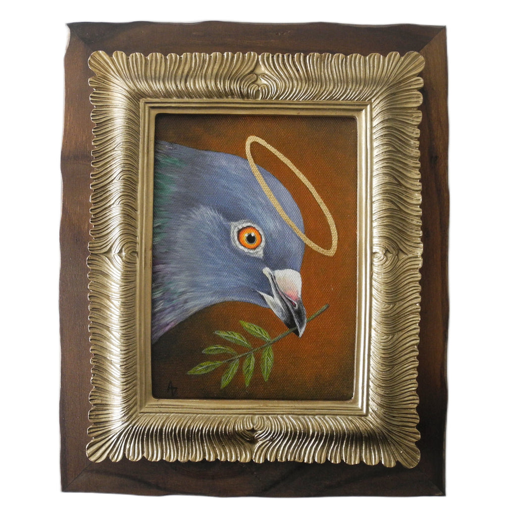 Rustic Pigeon Saint 5x7