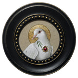 White Dove Heart Roundel