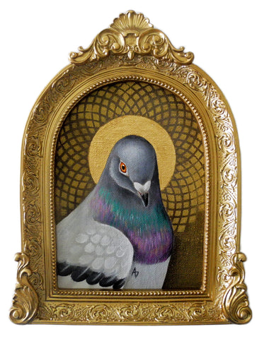 Pigeon Saint in Gold