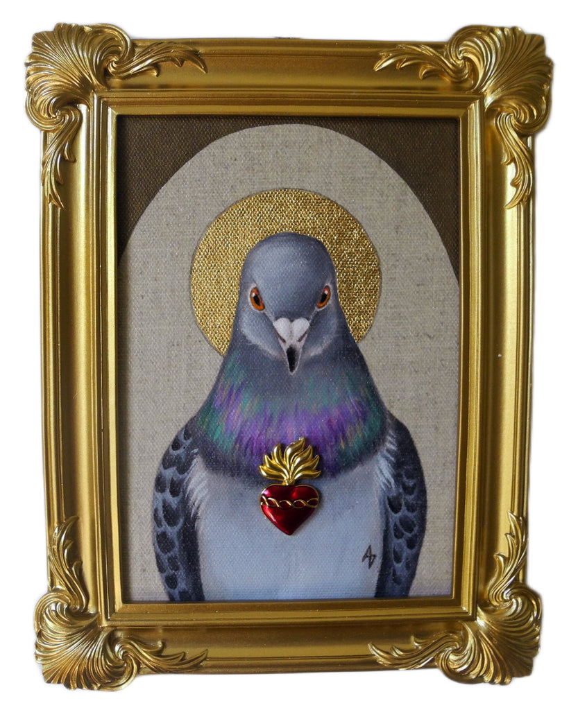 Flaming Heart Icon (print)