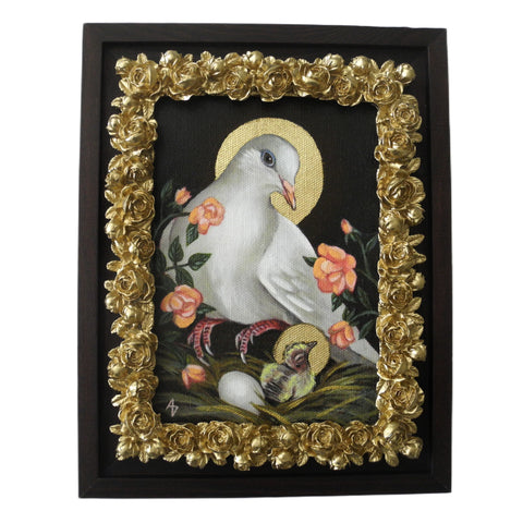 White Dove Theotokos 5x7