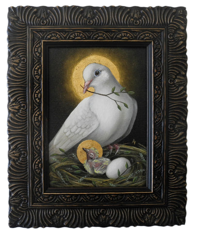White Dove Theotokos 5x7