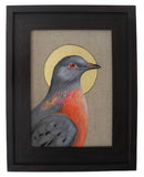 Saint Passenger Pigeon (print in wood frame)